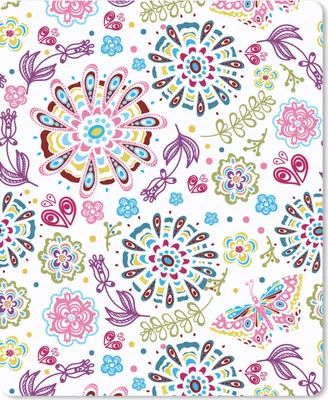 Produktbild von MuchoWow® Mauspad Mousepad Regenbogen - Blumen - Schmetterling - Design 30x40 cm - Mousepads - Maus Mat - Pad - Mausunterlage - Mausmatten