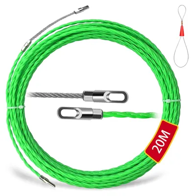 Kabeleinziehspirale 10 m, Ø 4 mm, mit 2 Führungsfedern