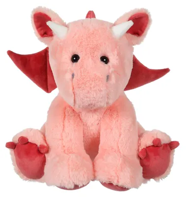 Image de Peluche Dragon - 30 cm - Rose