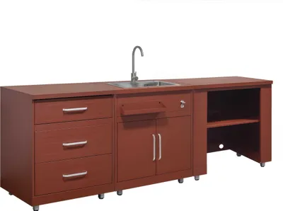 Immagine prodotto di Cucina da esterno a 3 pezzi con lavello in mattoni - Oviala Memphis