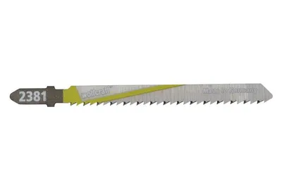 Produktbild von wolfcraft GmbH 2381000, Stichsägeblatt, Spanholzplatte, MDF-Platten, Kunststoff, Sperrholz, Weichholz, Hartstahl (HCS), 7,5 cm, 2,5 mm, 10 cm