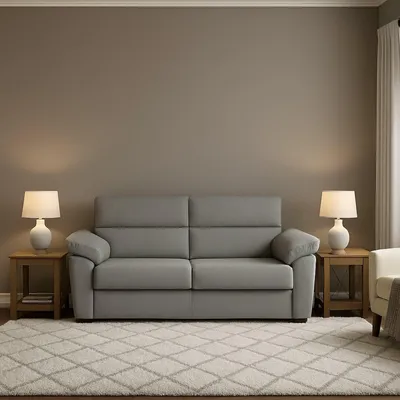 Immagine prodotto di Contrada - Divano Letto 2 Posti, 205x95 cm Grigio Chiaro, Sfoderabile  Italy