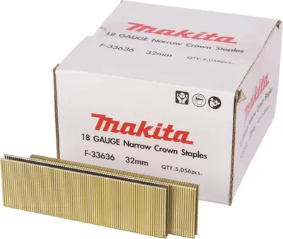Immagine prodotto di Graffette Makita 32 x 6,3 mm, 5.000 pezzi. 32 x 6,3 mm - 5.000 pezzi.