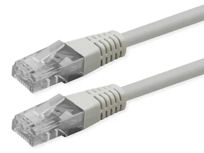 Produktbild von ROLINE Patchkabel Cat.6 (Class E), UTP, PoE, weiß, 0,3 m
