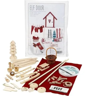 Produktbild von Miniaturtür 97432, Holz, 1 Set, für Garten