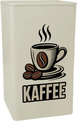 Produktbild von Retro Kaffee Design Dose 900ml für Kaffeeliebhaber