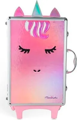Produktbild von Martinelia Beauty Case mit kleinem Einhornmotiv. 25x38x11,7 cm AQUARIUS