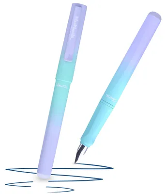 Produktbild von McNeill Ghost Pen Füller mit radierbare Tinte ergonomisch nachfüllbar für Rechts- und Linkshänder Gradient BLUE BERRY