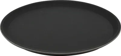 Produktbild von Argon Ta Rundes, rutschfestes Serviertablett – 28 cm – Schwarz