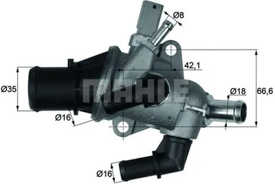Produktbild von MAHLE Thermostat Kühlmittel 83°C für ALFA ROMEO 145 (930) 146 (930)