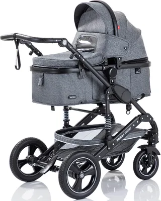 Produktbild von Daliya® BAMBIMO 3in1 Kinderwagen mit i-Size Babyschale, Gummi-Rädern & Aluminiumrahmen, Travel-System mit 2in1-Babywanne/Sportsitz, Kombi-Kinderwagen
