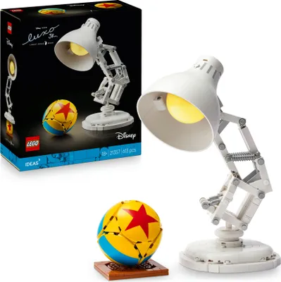 Produktbild von LEGO Ideas | Disney Pixar Luxo Jr. - Spielset mit Schreibtischlampe zum Bauen - Spielzeug für Erwachsene - Geschenk für Männer und Frauen- Baumodell als Schreibtisch-Dekoration 21357