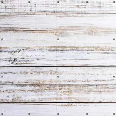 Produktbild von Wallario Outdoor-Poster für Garten oder Balkon, Motiv Helle Holzstruktur - Muster - Alter Dielenfußboden, in ca. 180 x 180 cm