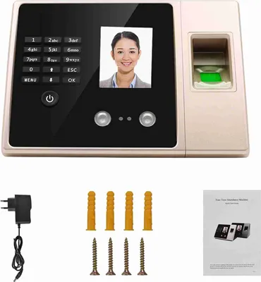 Produktbild von Intelligente biometrische Fingerabdruck-Zeiterfassungsmaschine mit HD-Bildschirm, Uhrunterstützung, Gesichtspasswort, Mitarbeiter-Check-in-Recorder-Lesegerät, USB-Festplattenzugriffskontrolle, mehrsprachige Erkennung