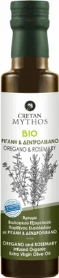 Zdjęcie produktu dla Cretan Mythos oliwa extra virgin aromatyzowana oregano i rozmarynem 250ml
