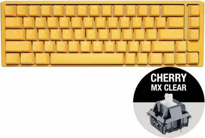Obrázok produktu pre Mechanická herná klávesnica Ducky One 3 Yellow SF 65, spínače Cherry MX Clear