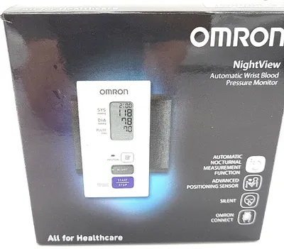 Obrázek produktu pro Omron NightView, Horní rameno, Automatický, Bílá, LCD, 13,5 - 21,5 cm, Knoflíky