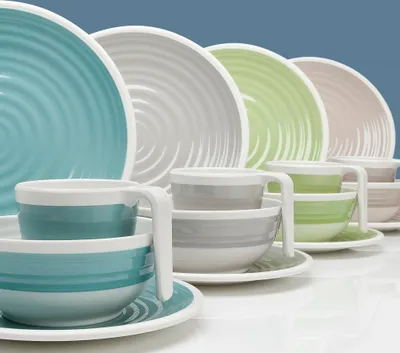 Produktbild von Moritz Harmonie Design Melamin Camping Geschirr 16-teilig