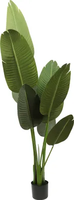 Produktbild von 160cm Künstliche Palme Kunstbaum Kunstpalme Kunstpflanze Zimmerpflanze für Wohnzimmer Balkon