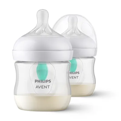 Produktbild von Philips AVENT Natural Response Flasche SCY670/02 Babyflasche mit Airfree Ventil 125ml, 2er-Pack