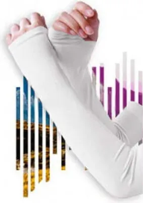 Produktbild von SYSTEM-S 1 Paar Tennisarmbandage Kompressionsbandage Arm Kompression Bandage in Weiß