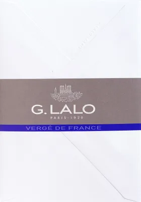 Produktbild von G.Lalo 4x Packung 25 Umschlägen Vergé de France, C6 114x162mm Extra weiß 21450L