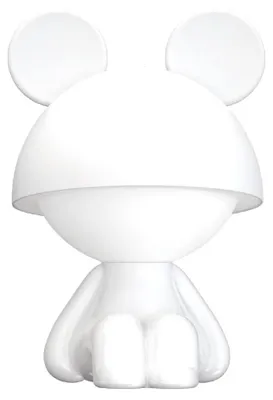 Productafbeelding van Luxus Europe - Nachtlamp Kinderkamer Mouse Wit - Draadloos LED Nachtlampje Kinderen - USB-C Oplaadbaar