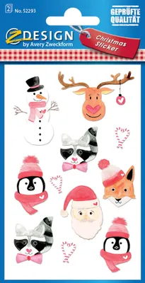 Produktbild von AVERY Zweckform ZDesign Weihnachts-Sticker "Kränze"