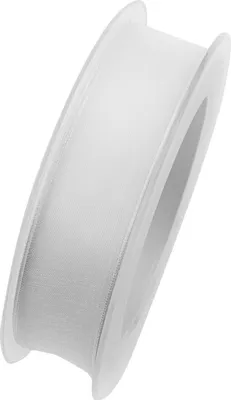 Produktbild von Organzaband mit formstablier Kante 25mm weiß 20m Rolle (1m=0,40EUR) Goldina