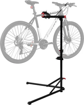 Produktbild von Fahrradreparaturständer aus Eisen und Aluminium, höhenverstellbar, 165x39x81 cm