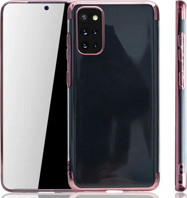 Produktbild von Handyhülle für Samsung Galaxy S20 Plus Rose Pink - Clear - TPU Silikon Case Backcover Schutzhülle in Transparent   Rose Pink
