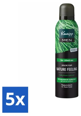 Produktbild von 5 x Kneipp MEN Nature Feeling Duschschaum - Tannenduft - 200 ml - Vorteilspackung - 5 Stücke