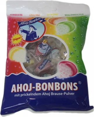 Produktbild von Frigeo AHOI Bonbons Himbeere, Orange, Zitrone, Waldmeister (150g Tüte)