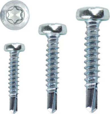 Produktbild von Bohrschrauben 7504 N - Stahl verzinkt Linsenkopf Torx (Ø 3,9 x 16mm - 10 Stk.)