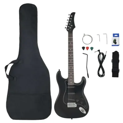 Immagine prodotto di vidaXL Chitarra elettrica per principianti con borsa nera 4/4 39"