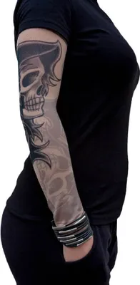 Produktbild von Oblique Unique Tattoo Ärmel Strümpfe Armstulpen Motiv - the death
