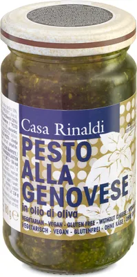 Zdjęcie produktu dla Casa Rinaldi Pesto Genovese z oliwą z oliwek o intensywnym świeżym smaku 180g