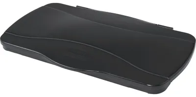 Image de Rubbermaid FG267400BLA Rubbermaid couvercle à charnière Slim Jim, noir