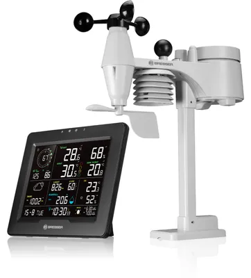 Produktbild von Bresser Sahara TB Profi WLAN Wetterstation Funk mit 8 in 1 Außensensor