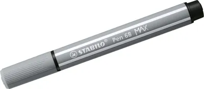 Obrázok produktu pre STABILO Pen 68 MAX, 1 farba/farieb, Šedá, 5 mm, 1 mm, Šedá, Kolo