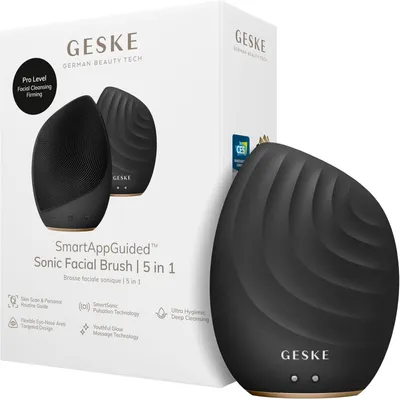 Produktbild von Elektrische Gesichtsreinigungsbürste 5 in 1 aus Silikon mit Smart App, Gesichtsmassage, Tiefenreinigung, Vibrationsfunktion, Hautpflege