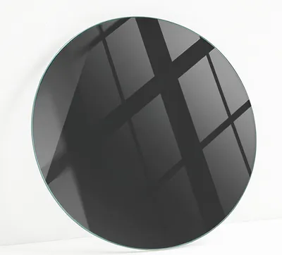 Produktbild von Bedruckte Glas Tischplatte Fi 80 cm – Glasplatte mit Motiv – Esstischplatte bedruckt – Sicherheitsglas mit Druck – Tischplatte Ersatz – pflegeleicht – modern – dekorativ – Motivglas – Glastisch modern – Glasplatte Kunst – Glastischplatte Nachbildung –  Farbe Schwarz, glatt