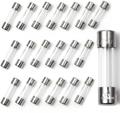 Produktbild von Famanu Glasröhren-Sicherungen 5x20mm - 20 Stück, 3A/125V & 250V, VDE