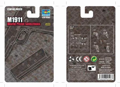 Productafbeelding van Trumpeter M1911 Wereldpistool, schaal 1:35, artikelnummer 00528