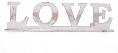Produktbild von Emized LOVE Holz Schriftzug Antik Weiß 36 cm