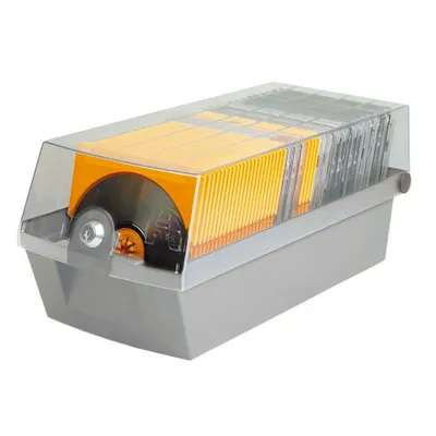 Produktbild von HAN CD/DVD Box MÄX 9260-11 für 60CDs Kunststoff lichtgrau