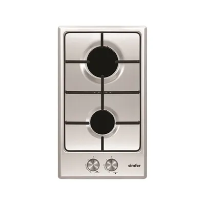 Obrázek produktu pro Varná deska Simfer H3.200.VGRIM Plyn Počet hořáků/varných zón 2 Otočné knoflíky Nerez