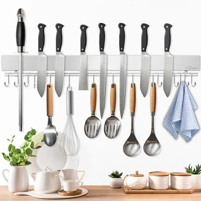 Produktbild von Magnetische Werkzeughalter mit 15 Haken, 59 cm, Edelstahl