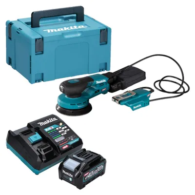 Obrázek produktu pro Makita BO 003 CGM101 Akumulátorová náhodná bruska 40 V max. 125 mm 3,0 mm zdvihu Bezkartáčová + 1x akumulátor 4,0 Ah + nabíječka + Makpac