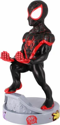 Obrázok produktu pre Exquisite Gaming Cable Guys Miles Morales Spider-Man, Herný ovládač, Mobilný telefón / smartfón, Pasívny držiak, Vnútorný, Čierna, Červená